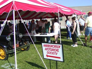HHS tent at Harborcreek Bicentennial event